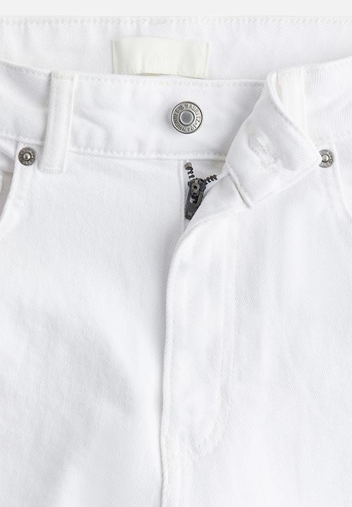 H&M - Wide high jeans - white