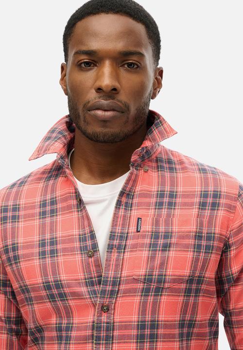 Superdry. - Organic Cotton Vintage Check Shirt - Red Check