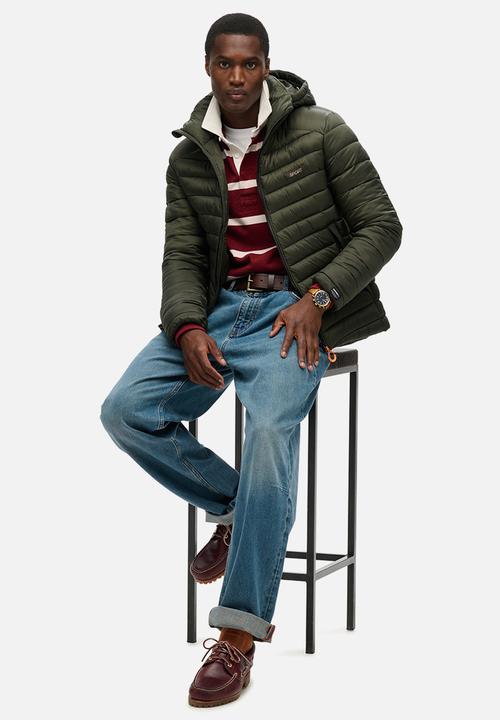 Superdry. - Hooded Fuji Padded Jacket - Army Khaki
