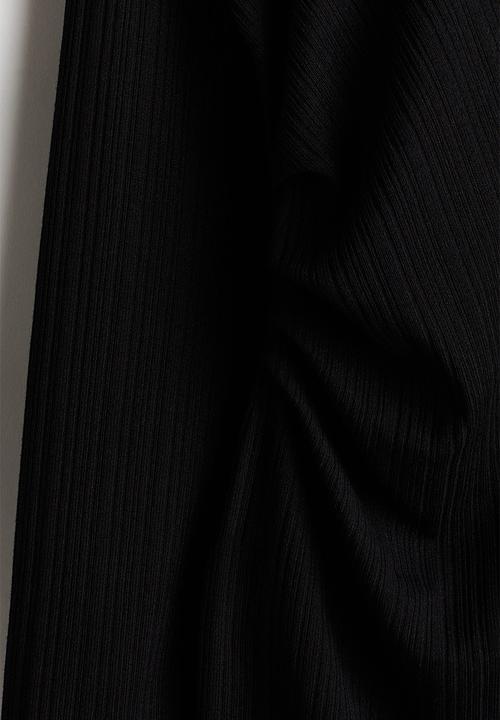 H&M - Draped bodycon dress - black