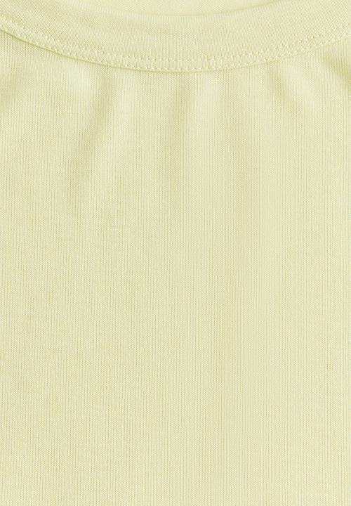 H&M - Scoop-neck top - light yellow 