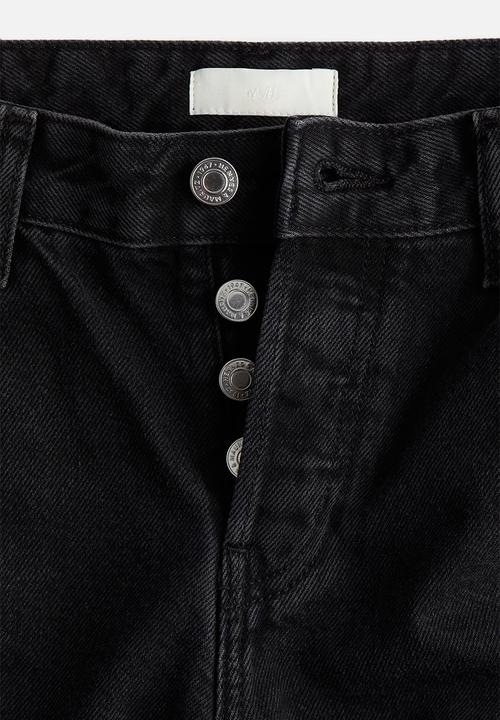 H&M - Wide jeans - black/washed out 
