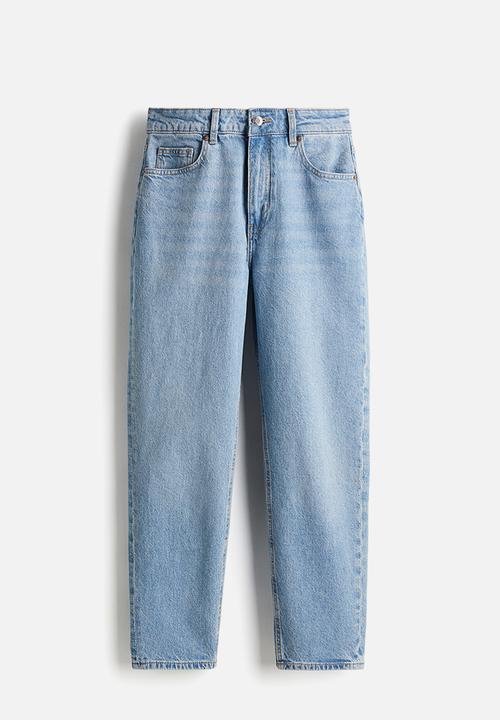 H&M - Slim mom high ankle jeans - pale denim blue