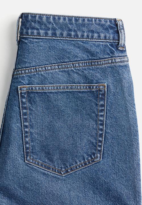 H&M - Slim mom high ankle jeans - denim blue
