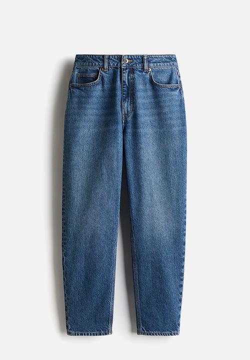 H&M - Slim mom high ankle jeans - denim blue