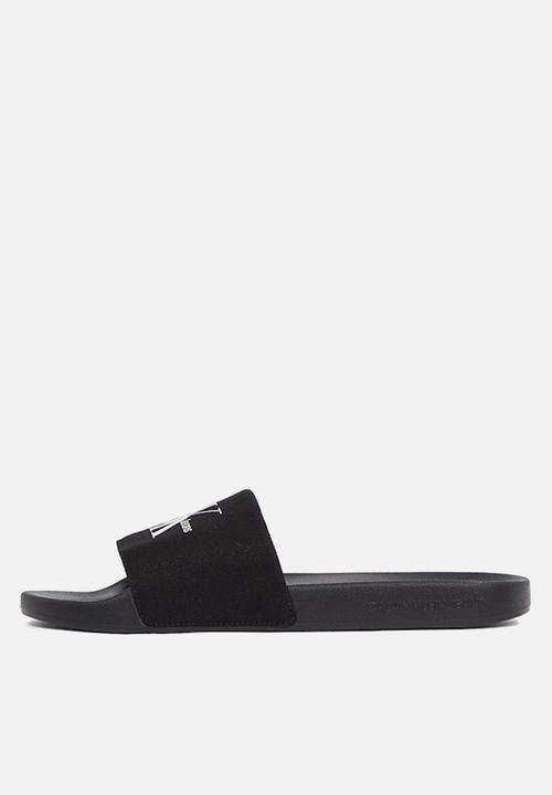 Calvin Klein - Slide monogram - black/bright white