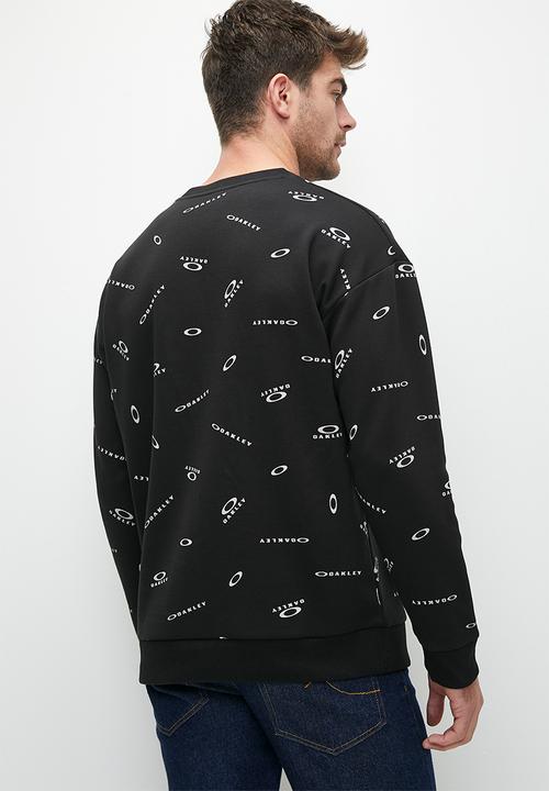 Oakley - Foundational Fleece Long Sleeve Crew 3.0 - Black Print