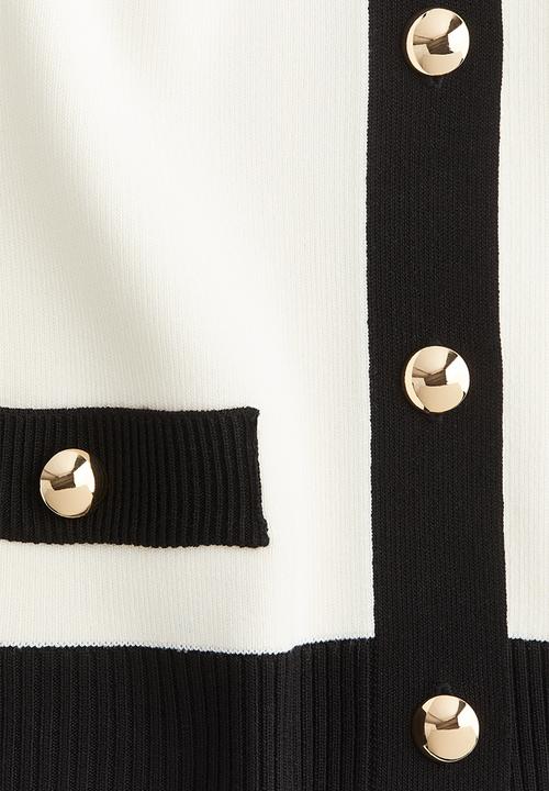 H&M - Button-front sweater vest - white