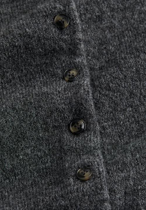 H&M - Knitted cardigan - dark grey marl