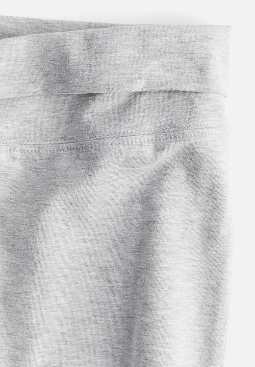 H&M - Flared leggings - light grey marl