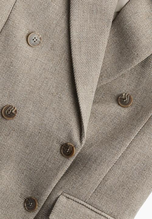 H&M - Oversized blazer - beige marl 