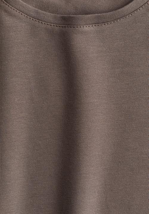 H&M - Fitted T-shirt - dark greige 