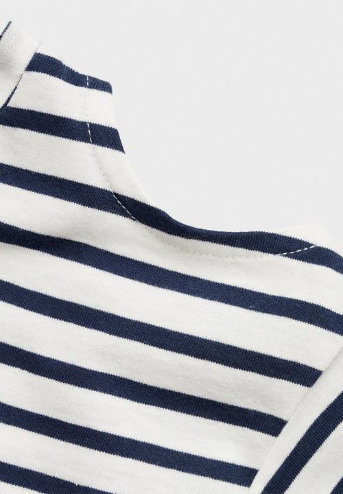 MANGO - T-shirt cutoutr - navy