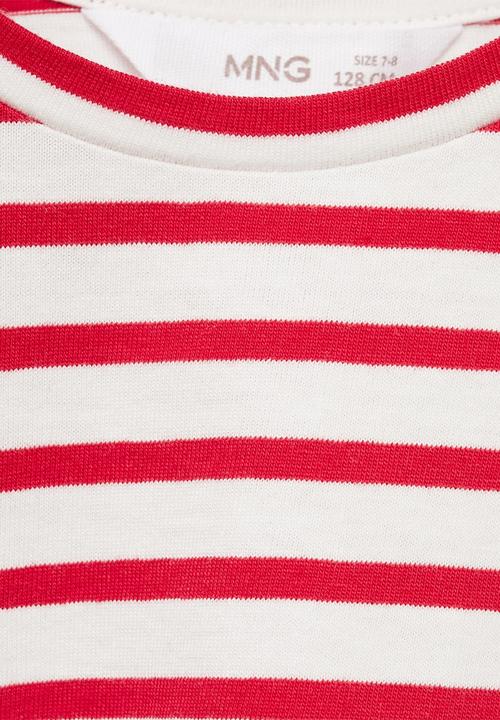 MANGO - T-shirt cutoutr - red