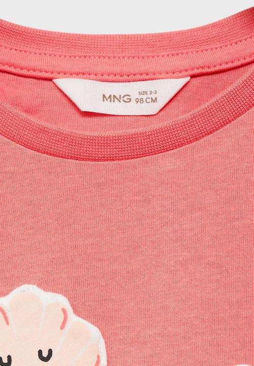 MANGO - T-shirt crab - bright red