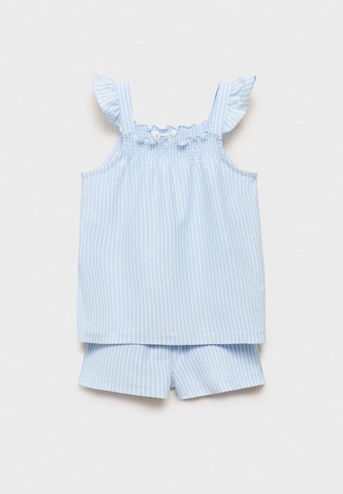 MANGO - Pyjama zulib - light pastel blue
