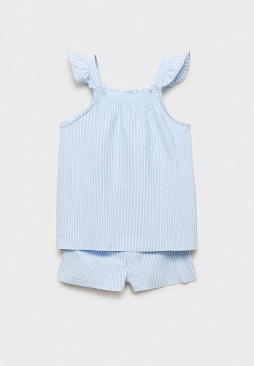 MANGO - Pyjama zulib - light pastel blue