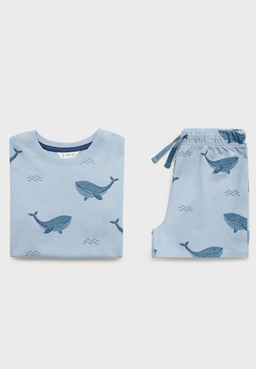 MANGO - Pyjama whale - medium blue