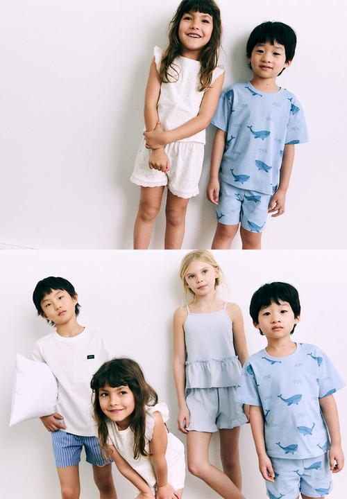 MANGO - Pyjama whale - medium blue