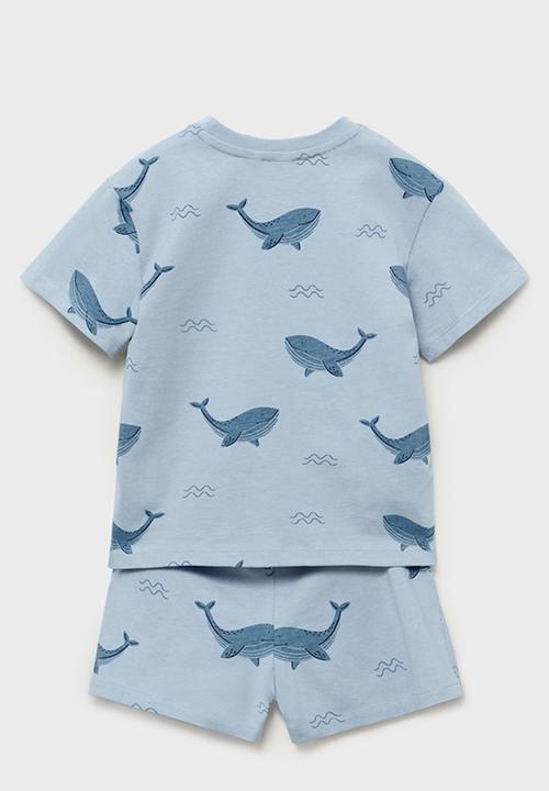 MANGO - Pyjama whale - medium blue