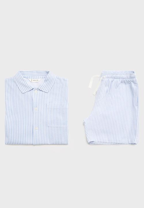 MANGO - Pyjama napb - light pastel blue