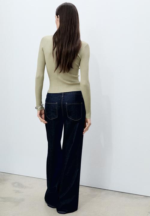 MANGO - Sweater Bamboleo - Beige/Khaki