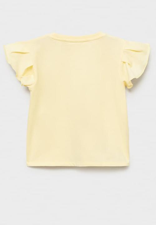 MANGO - T-shirt softb - light pastel yellow