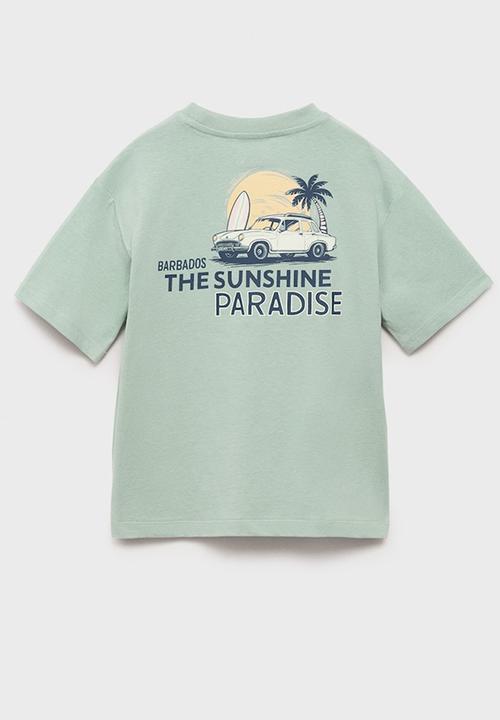 MANGO - T-shirt paradise - green