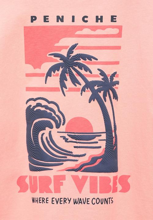 MANGO - T-shirt peniche - light pastel orange