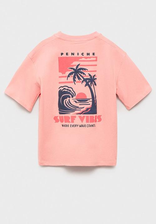 MANGO - T-shirt peniche - light pastel orange