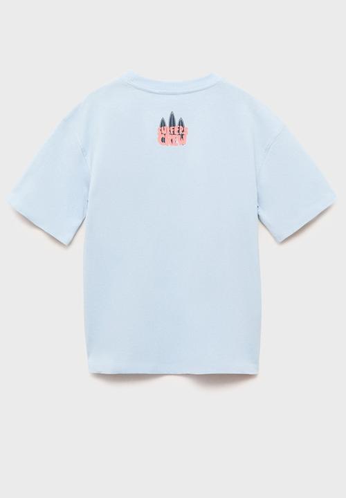 MANGO - T-shirt surfers - medium blue