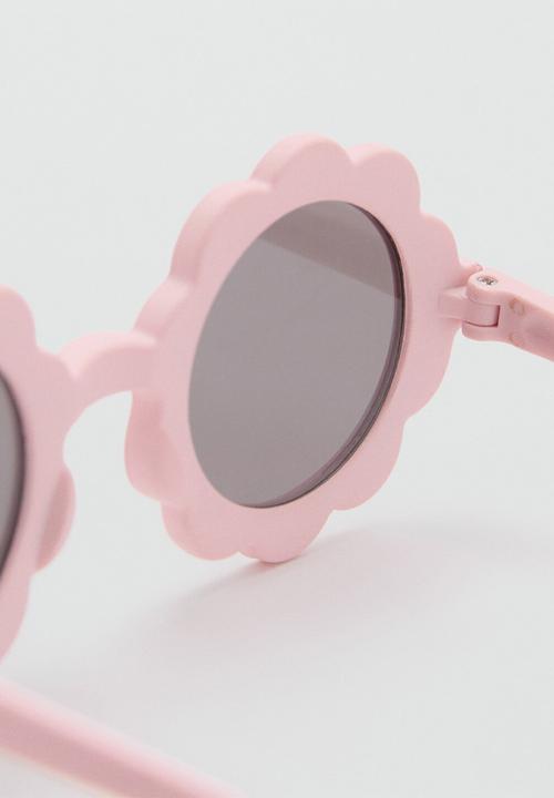 MANGO - Sunglasses flower - light pastel pink