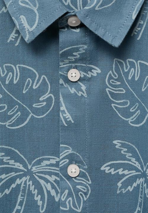 MANGO - Shirt fiji - medium blue