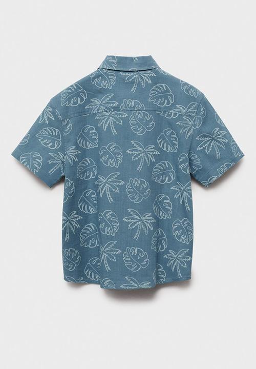 MANGO - Shirt fiji - medium blue