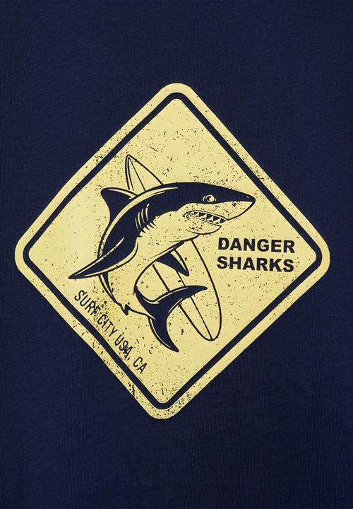 MANGO - T-shirt esen3 - navy