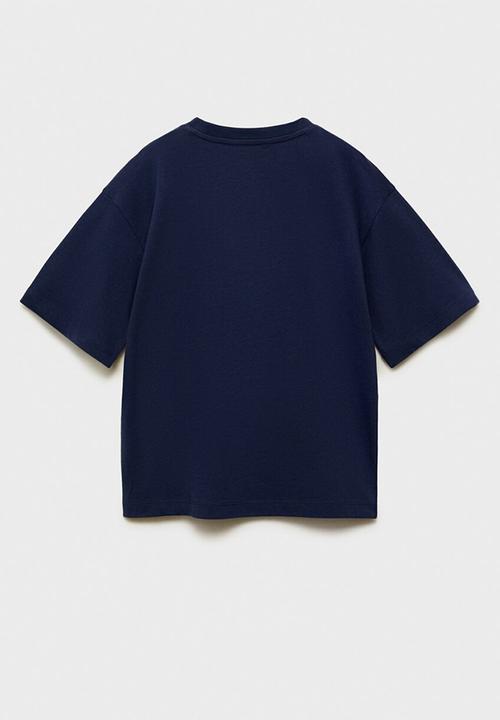 MANGO - T-shirt esen3 - navy