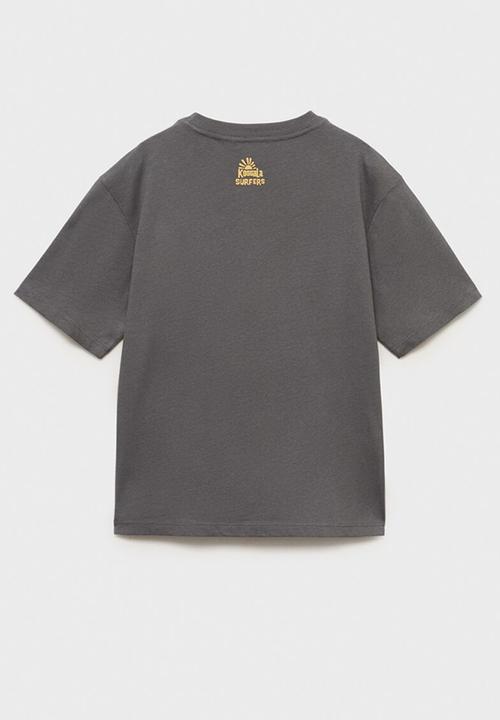 MANGO - T-shirt koggala - charcoal