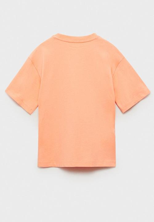 MANGO - T-shirt esen4 - orange