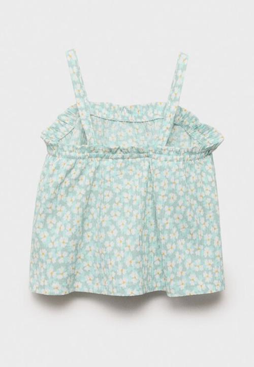 MANGO - T-shirt margi - turquoise aqua
