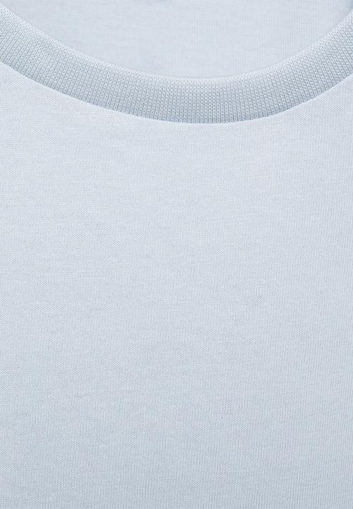 MANGO - T-shirt softb - light pastel blue