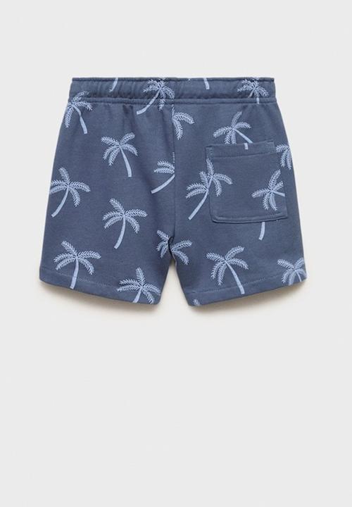 MANGO - Bermudas palmset - medium blue