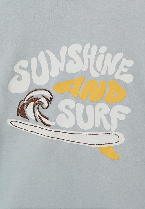 MANGO - T-shirt sunshine - light/pastel gray
