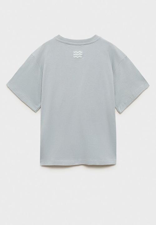 MANGO - T-shirt sunshine - light/pastel gray