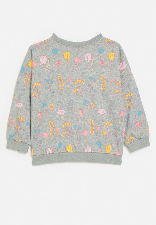 Pop Candy - Printed sweat top-grey