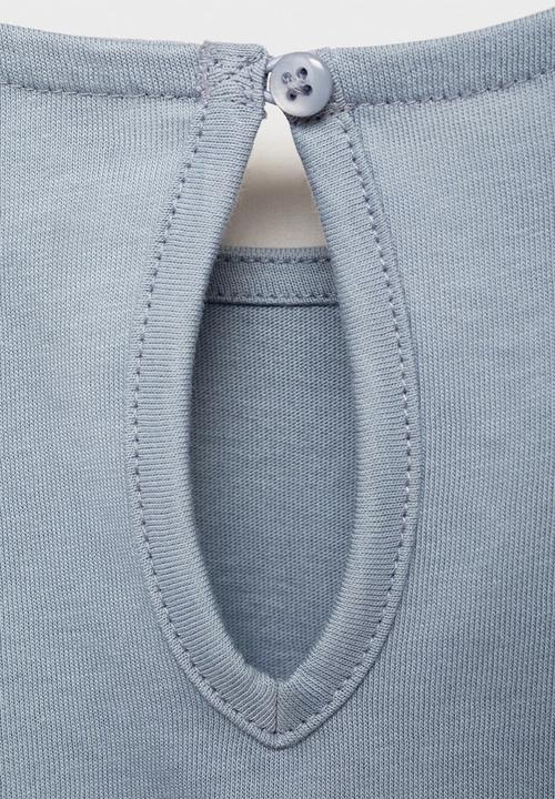 MANGO - T-shirt cotta - light/pastel blue