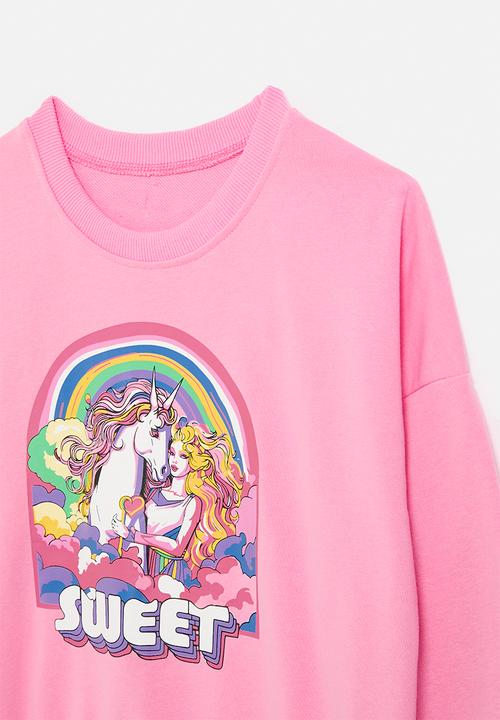 Pop Candy - Printed sweat top - pink