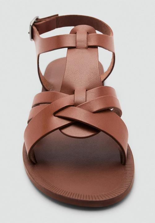 MANGO - Sandals aura - medium brown