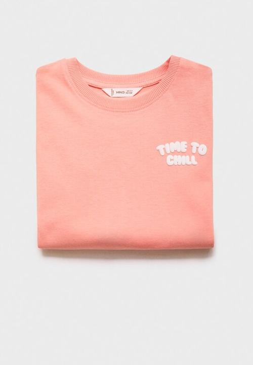 MANGO - T-shirt hotdog - salmon
