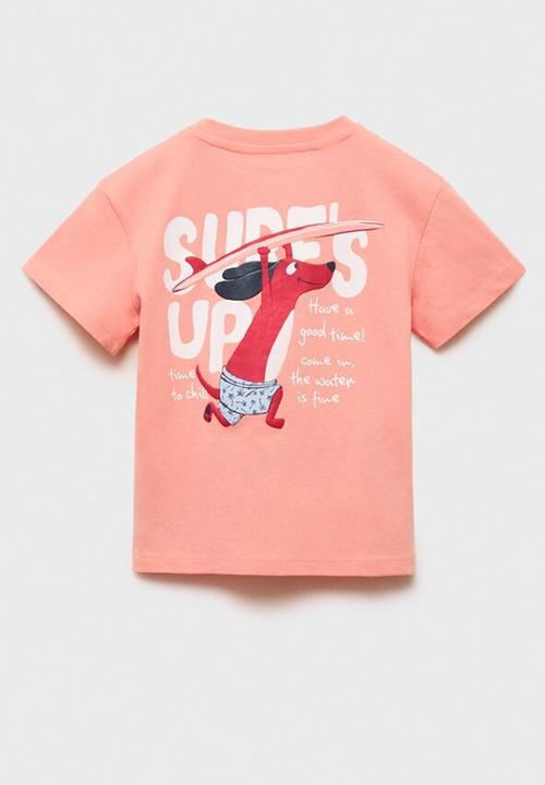 MANGO - T-shirt hotdog - salmon