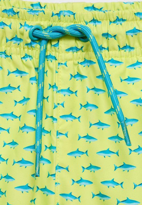 MANGO - Swimsuit sharkkb - lime